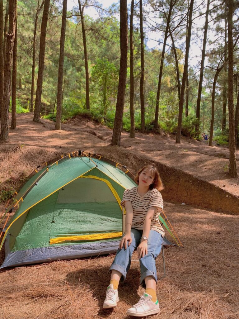 Review camping Hồ Hàm Lợn (Sóc Sơn) chỉ với 200 nghìn đồng. Check ngay!!! 4 Lều dựng lên chỉ để sống ảo thuiii